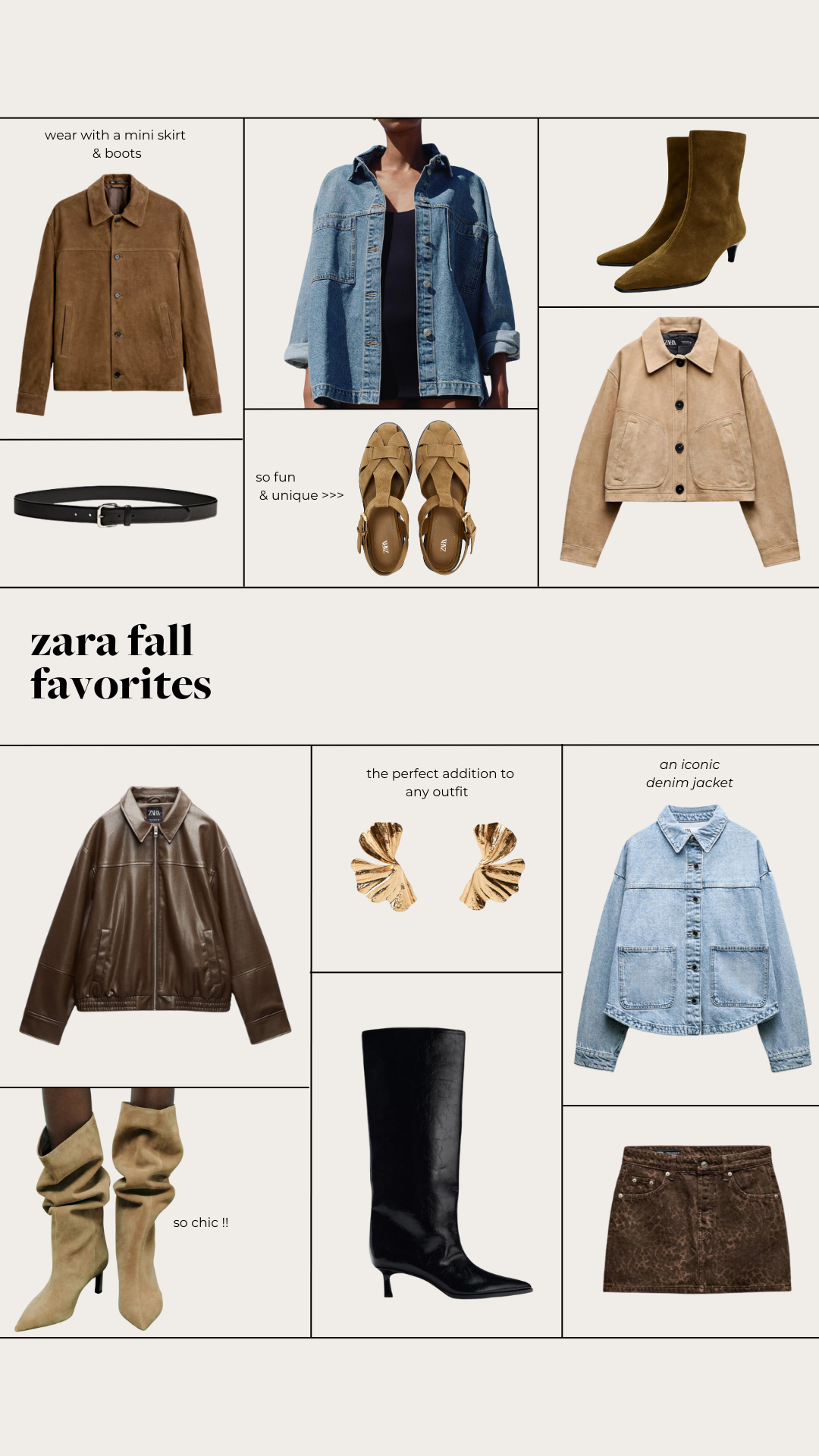 zara fall favorites